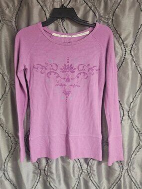 Green Apple lavender waffle knit top, Small